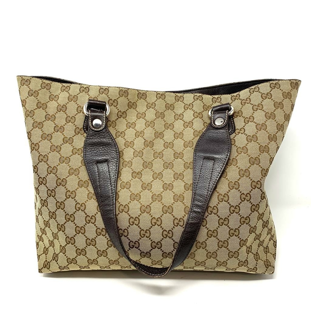 100% Authentic GUCCI GG Canvas Tote Bag - Picture 3 of 13